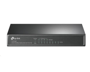 TP-Link switch TL-SF1008P (8x100Mb/s, 4xPoE+, 66W, fanless)