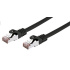 C-TECH kabel patchcord Cat6, FTP, černý, 0,5m