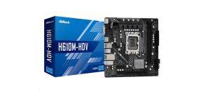ASRock MB Sc LGA1700 H610M-HDV, Intel H610, 2xDDR4, 1xDP, 1xHDMI, 1xVGA, mATX