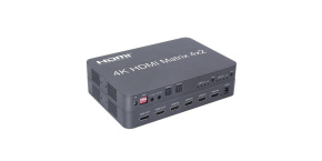 PremiumCord HDMI matrix switch 4:2 s audiem, rozlišení 4Kx2K