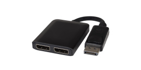 PREMIUMCORD Adaptér DisplayPort - 2x DisplayPort, rozšíření + zrcadlení obrazu, 4K*2K@30Hz