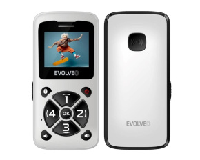 EVOLVEO Mobilní telefon pro seniory EasyPhone ID, bílá