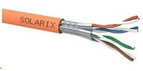 Instalační kabel Solarix SSTP, Cat7A, drát, LSOHFR, cívka 500m SXKD-7A-1200-SSTP-LSOHFR-B2ca