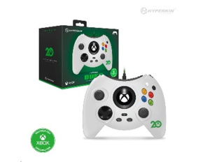 Hyperkin Duke Wired Controller for Xbox Series|One/Win 11|10 (Xbox 20th White) Licensed by Xbox