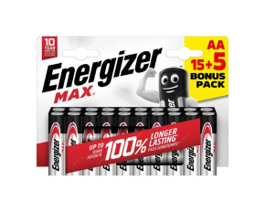 Energizer LR6/20 Max AA 15+5 zdarma