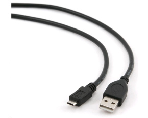 GEMBIRD Kabel USB 2.0 A-Micro B propojovací 1,8m (černý)