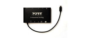 PORT dokovací stanice 8v1 ,LAN, HDMI, mini Display Port, VGA, USB-C 60W, 3x USB-A,