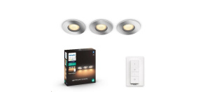 PHILIPS Adore Zapuštěné bodové svítidlo, Hue White ambiance, 230V,set 3x5W GU10, Chrom (3417611P6)