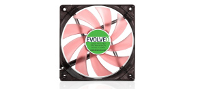 EVOLVEO 12L1RD ventilátor 120mm, 4 LED červený, 3pin