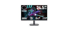 Cooler Master LCD - 24.5", 1920x1080, 100Hz, 1300:1, 250cd/m2, 1ms, 1xHDMI, 1xVGA, IPS