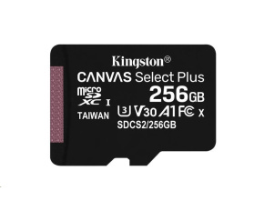 Kingston MicroSDXC karta 256GB Canvas Select Plus 100R A1 C10 - 1 ks