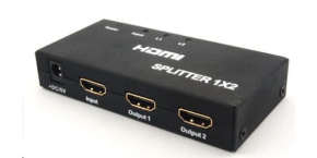 PREMIUMCORD HDMI splitter 1-2 porty kovový s napájením, 4K, FULL HD, 3D