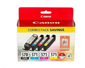 CANON CARTRIDGE PGI-570/CLI-571 PGBK/C/M/Y/ BK MULTI-PACK pro PIXMA MG575x,  MG685x, MG775x, TS505x, TS605x (297 str.)