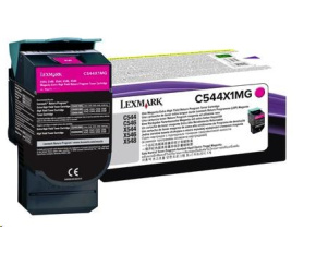 LEXMARK C544, X544 Magenta Extra High Yield Return Programme Toner Cartridge (4K)