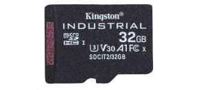 Kingston MicroSDHC karta 32GB Industrial C10 A1 pSLC Card Single Pack