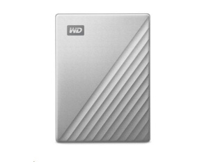 WD My Passport Ultra 4TB, Externí HDD, USB-C 3.0, stříbrná