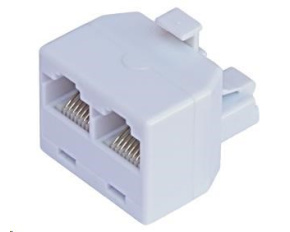 Rozdvojka RJ45, 1x8p8c/2x8p8c - telefonní