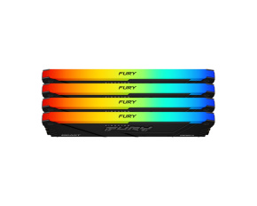 KINGSTON DIMM DDR4 32GB (Kit of 4) 3600MT/s CL17 FURY Beast RGB, XMP