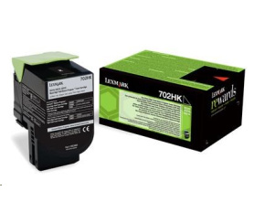 LEXMARK černý toner 702HK pro: CS310/410/510, z programu Lexmark Return (4 000 stran)