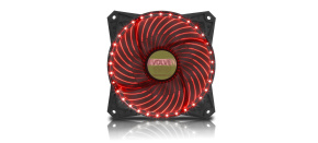 EVOLVEO 12L2RD ventilátor 120mm, 33 LED, červený, 3pin