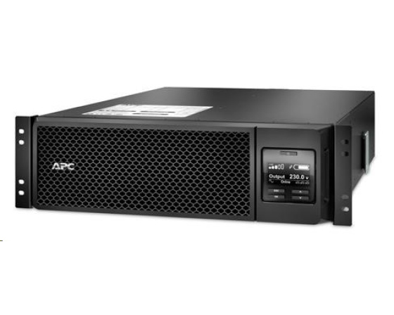 APC Smart-UPS SRT 5000VA RM 208/230V HW, On-line, 3U, Rack Mount (4500W) - výstup Svorkovnicí