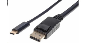 Manhattan kabel USB-C na DisplayPort, 2m, černá