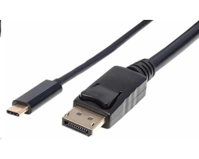 Manhattan kabel USB-C na DisplayPort, 2m, černá