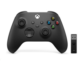 Xbox Wireless Controller černý + Xbox Adaptér pro Windows 10