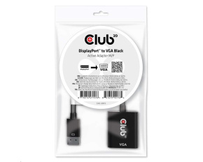 Club3D adaptér aktivní DisplayPort na VGA