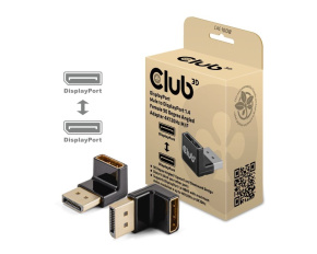 Club3D Adaptér DisplayPort na DisplayPort 1.4, 4K120Hz, 8K30Hz, 90°