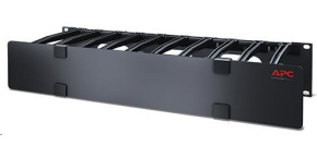 APC 2U Horizontal Cable Manager, 6" Fingers top and bottom