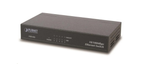Planet FSD-503 Switch, 5x 10/100Base-TX, 10", kov, fanless