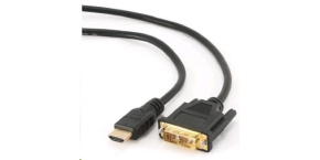 GEMBIRD Kabel HDMI - DVI 3m (M/M, DVI-D, Single Link, zlacené kontakty, stíněný)