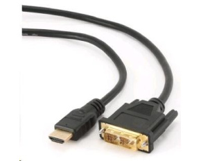 GEMBIRD Kabel HDMI - DVI 3m (M/M, DVI-D, Single Link, zlacené kontakty, stíněný)