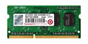 TRANSCEND SODIMM DDR3 2GB 1600MHz 1Rx8 CL11