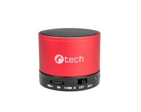 C-TECH repro SPK-04R, bluetooth, červené