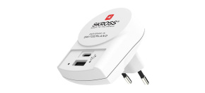 SKROSS USB A+C nabíjecí adaptér EU, 27W, typ C