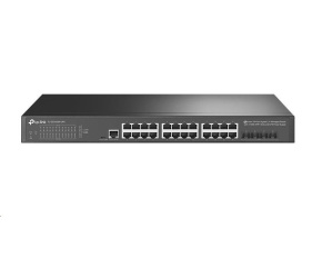 TP-Link OMADA JetStream switch pro připojení k UPS TL-SG3428X-UPS (24xGbE, 4xSFP+, 2xconsole, fanless)