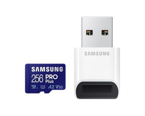 Samsung micro SDHC karta 256GB PRO Plus + USB adaptér - EOL