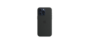 APPLE iPhone 15 Pro Max Silicone Case with MagSafe - Black