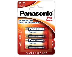 PANASONIC Alkalické baterie Pro Power LR14PPG/2BP C 1,5V (Blistr 2ks)