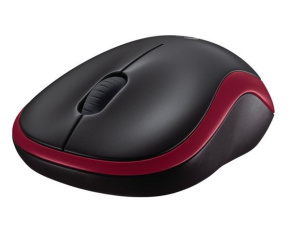 Logitech Wireless Mouse M185, red