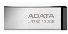 ADATA Flash Disk 32GB UR350, USB 3.2 Dash Drive, kov černá