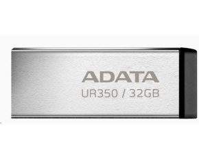 ADATA Flash Disk 32GB UR350, USB 3.2 Dash Drive, kov černá