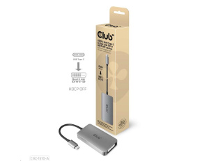 Club3D Adaptér aktivní USB 3.2 typ C na DVI-D Dual Link 4K30Hz pro Apple Cinema Display, HDCP off