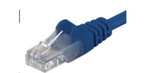 PremiumCord Patch kabel UTP RJ45-RJ45 CAT6 0.5m modrá