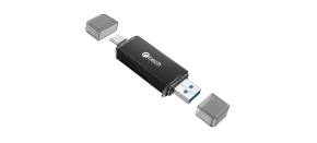 C-TECH čtečka karet UCR-02-AL, USB 3.0 TYPE A/ TYPE C, SD/micro SD