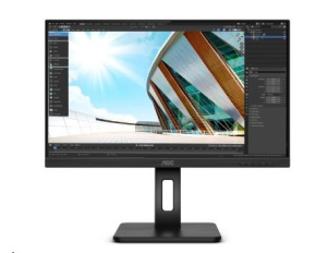 AOC MT IPS LCD WLED 23,8" Q24P2Q - IPS panel, 2560x1440, D-Sub, HDMI, DP, USB, repro, pivot