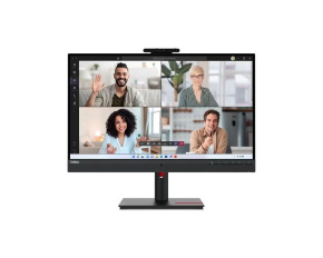 LENOVO LCD T27hv-30 - 27'',IPS,mat,16:9,2560x1440,75Hz,4ms,300cd/m2,1000:1,HDMI,DP,USB-C,USBHub,RJ45,VESA,rep,cam,Pivot