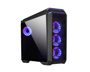 CHIEFTEC skříň STALLION 3, ATX, 1x USB-C 3.2, 2x USB 3.1, 1x USB 2.0, 4x 120mm RGB Fan, černá